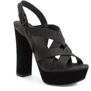 Joie black platform heels, 38, excellent condition